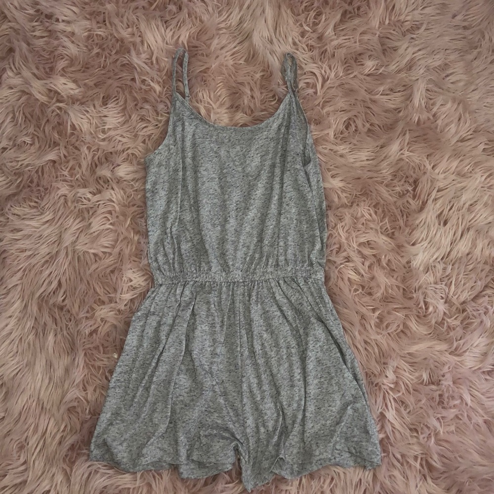 h&m gray romper